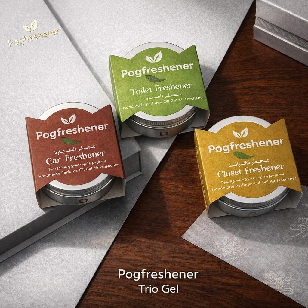 Handcrafted, Less Toxic Gel Air Freshener – Trio Packs (3X80g Tins)