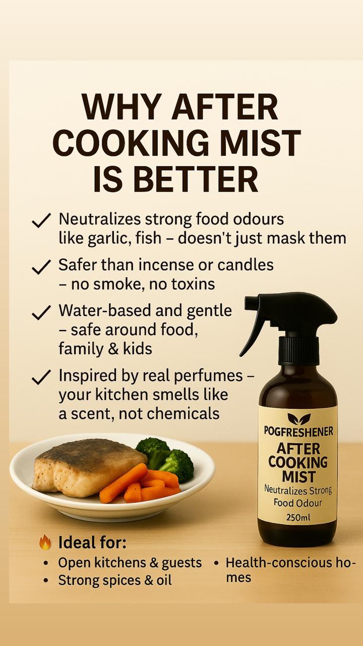 Pogfreshener After-Cooking Mist – 250ml (80% Distilled Water)