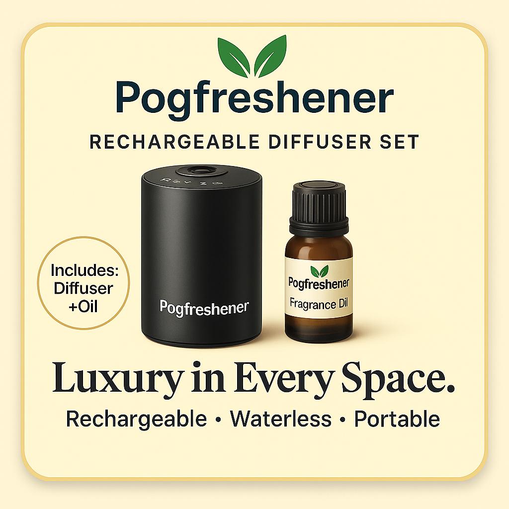 Waterless Diffuser Starter Kit (Diffuser machine and 1 X20ml Fragrance oil)