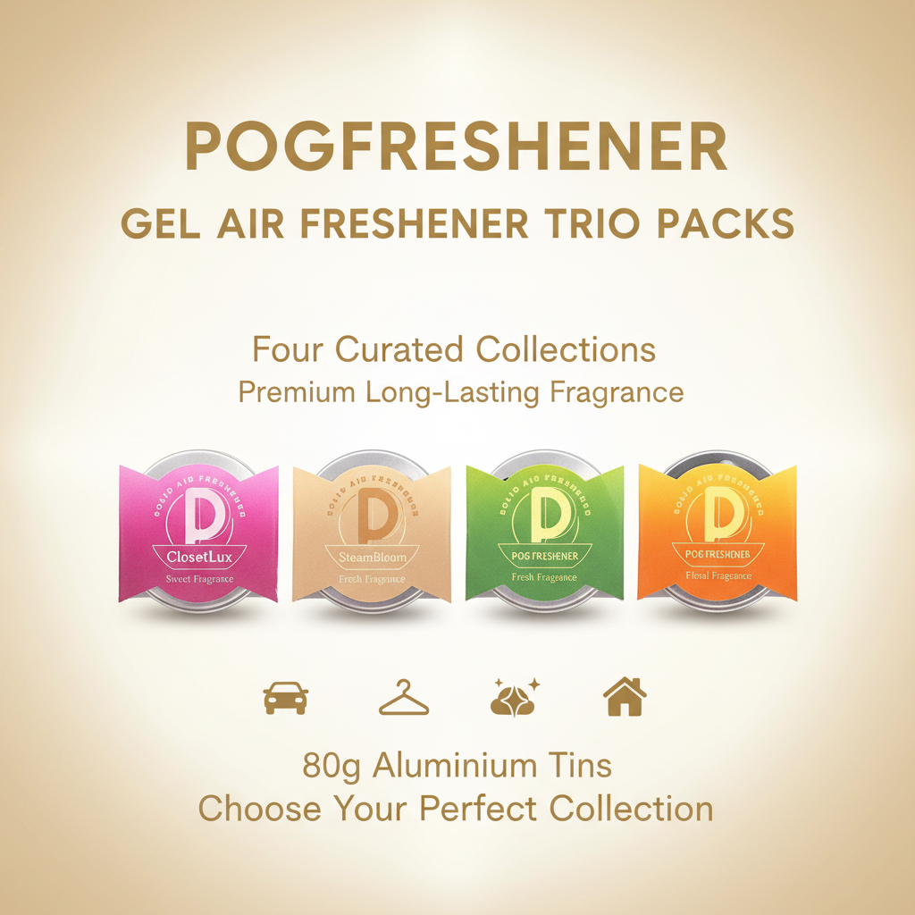 Pogfreshener Gel Air Freshener Trio Pack Collections - Final