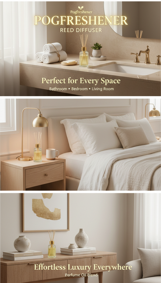Pogfreshener Reed Diffuser - Multiple Spaces Hero