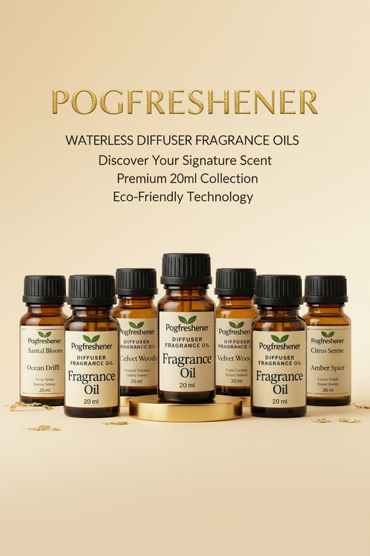 Pogfreshener Waterless Diffuser Fragrance Oil Collection - Homepage Hero